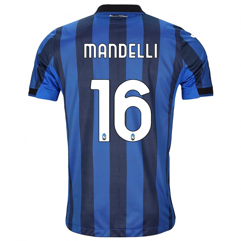 Kandiny Hombre Camiseta Giulia Mandelli #16 Azul Negro 1ª Equipación 2023/24 La Camisa Chile