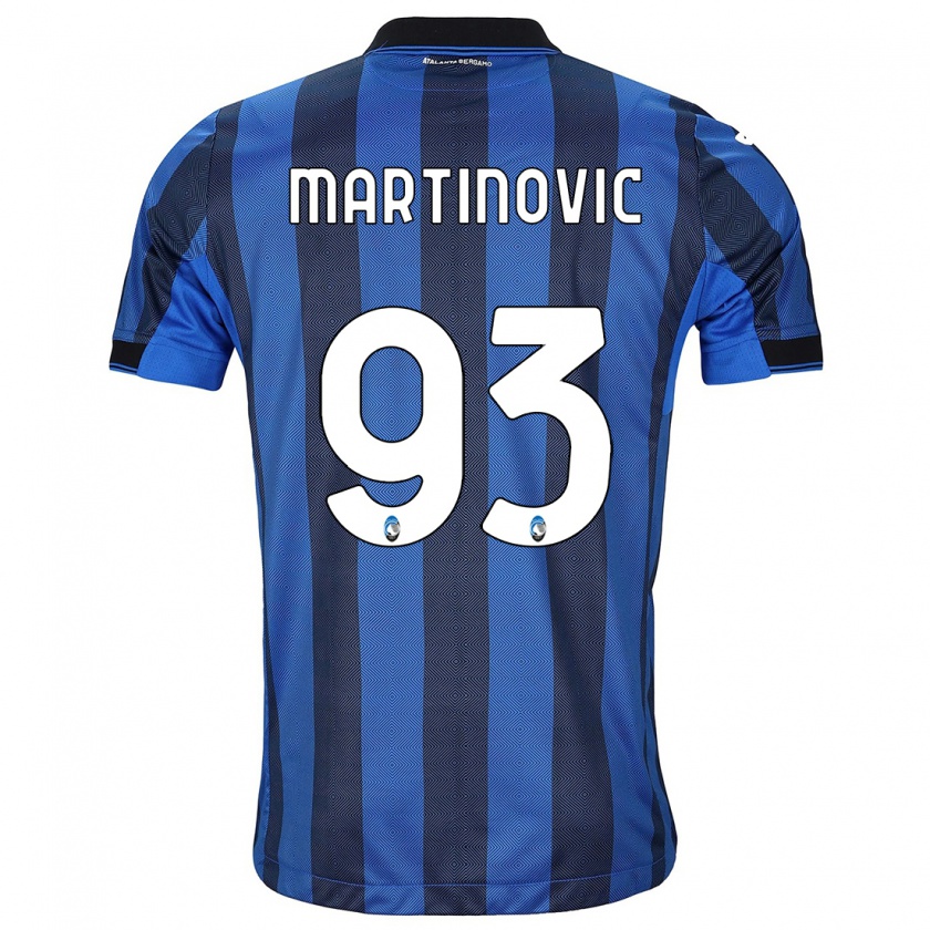 Kandiny Hombre Camiseta Melania Martinovic #93 Azul Negro 1ª Equipación 2023/24 La Camisa Chile