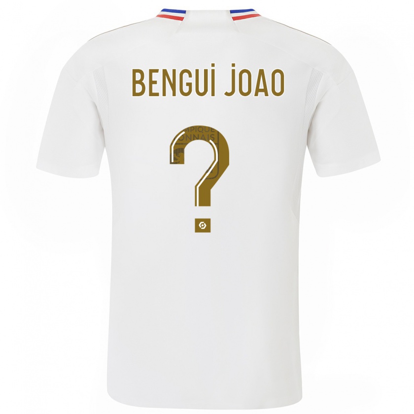 Kandiny Hombre Camiseta Justin Bengui Joao #0 Blanco 1ª Equipación 2023/24 La Camisa Chile
