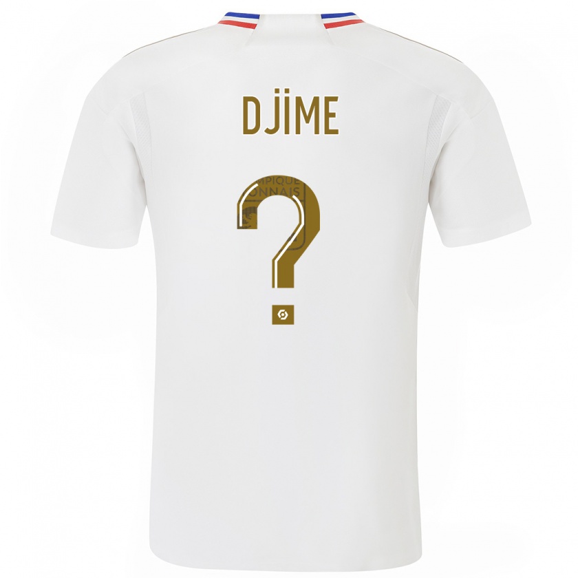 Kandiny Hombre Camiseta Ahmed Djime #0 Blanco 1ª Equipación 2023/24 La Camisa Chile