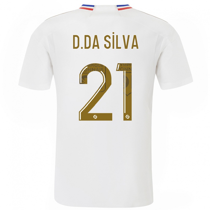Kandiny Hombre Camiseta Damien Da Silva #21 Blanco 1ª Equipación 2023/24 La Camisa Chile