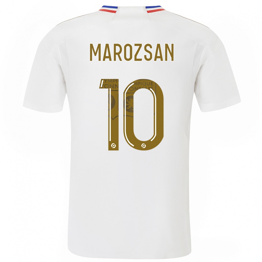 Kandiny Hombre Camiseta Dzsenifer Marozsan #10 Blanco 1ª Equipación 2023/24 La Camisa Chile