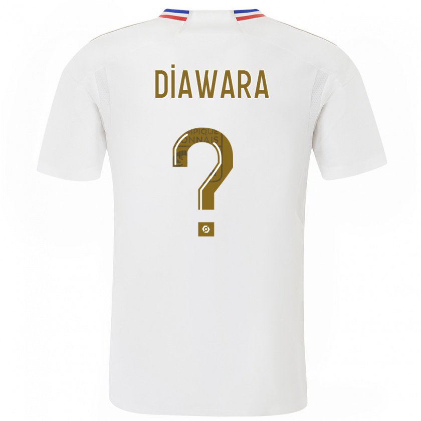 Kandiny Hombre Camiseta Tidiane Diawara #0 Blanco 1ª Equipación 2023/24 La Camisa Chile