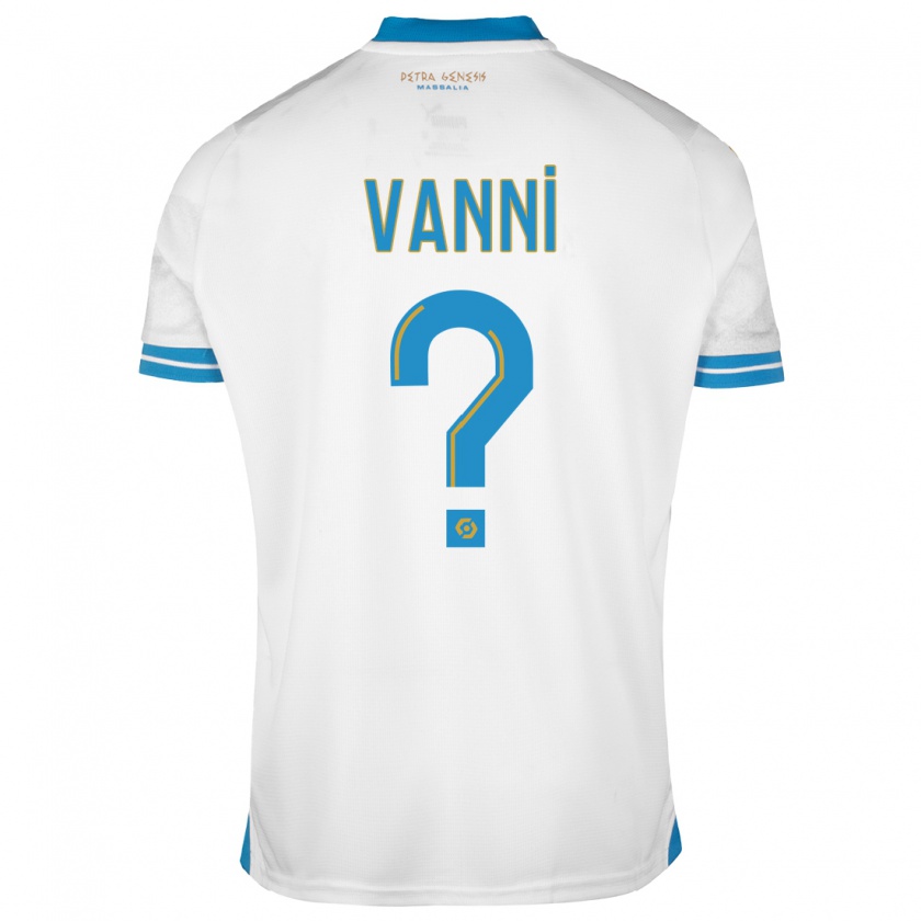 Kandiny Hombre Camiseta Fabio Vanni #0 Blanco 1ª Equipación 2023/24 La Camisa Chile