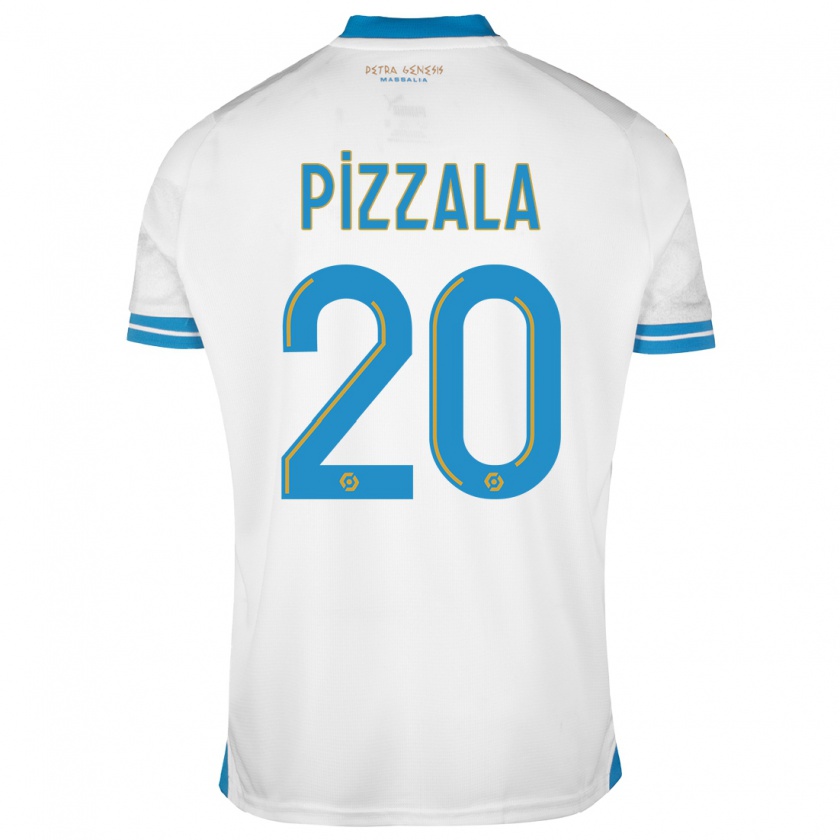 Kandiny Hombre Camiseta Caroline Pizzala #20 Blanco 1ª Equipación 2023/24 La Camisa Chile