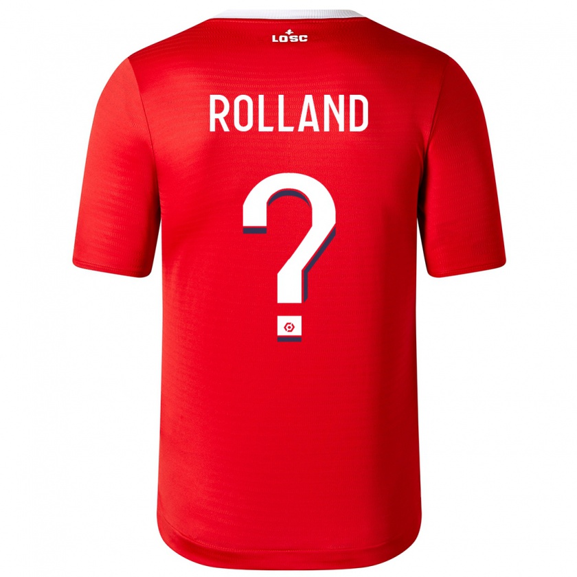 Kandiny Hombre Camiseta Baptiste Rolland #0 Rojo 1ª Equipación 2023/24 La Camisa Chile