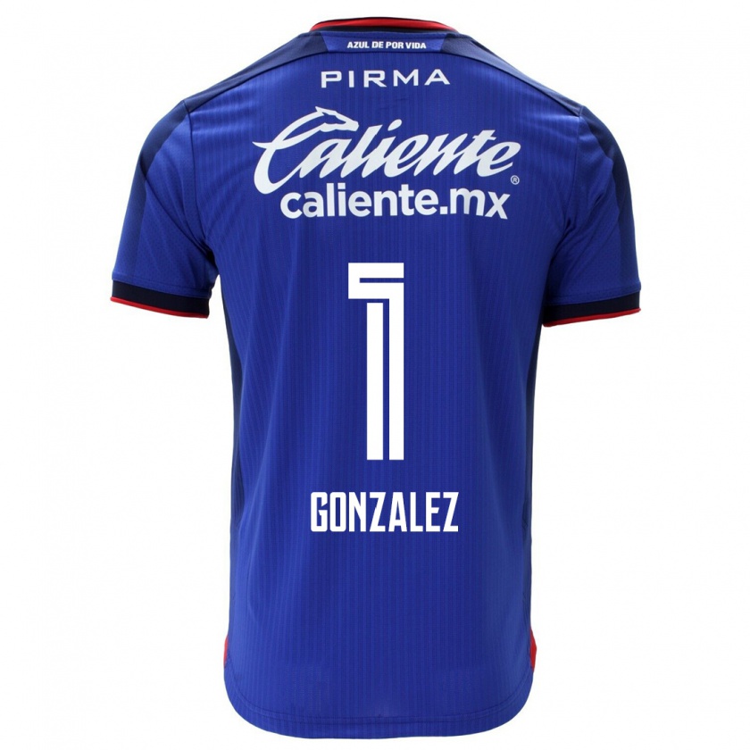 Kandiny Hombre Camiseta Itzayana Gonzalez #1 Azul 1ª Equipación 2023/24 La Camisa Chile