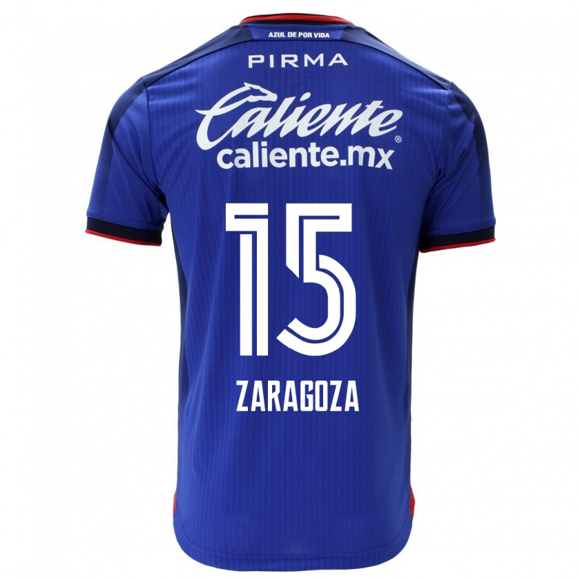 Kandiny Hombre Camiseta Nancy Zaragoza #15 Azul 1ª Equipación 2023/24 La Camisa Chile