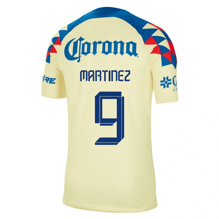 Kandiny Hombre Camiseta Roger Martinez #9 Amarillo 1ª Equipación 2023/24 La Camisa Chile
