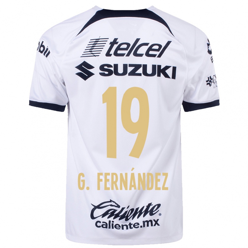 Kandiny Hombre Camiseta Gabriel Fernández #19 Blanco 1ª Equipación 2023/24 La Camisa Chile