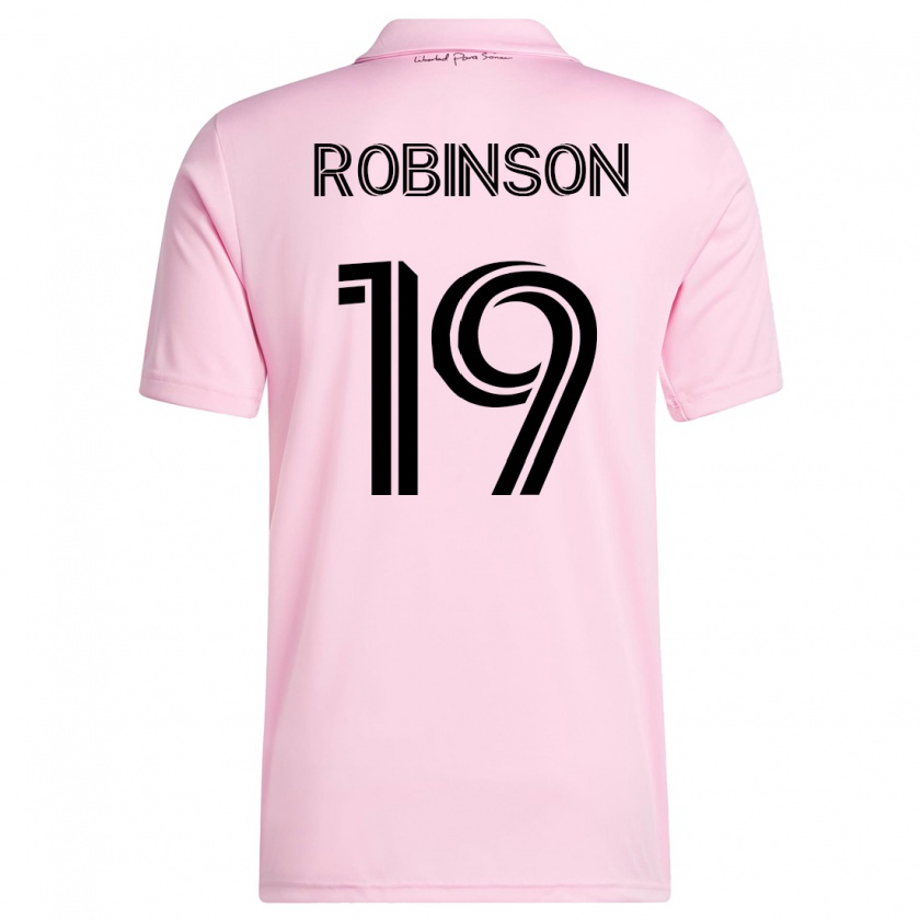 Kandiny Hombre Camiseta Robbie Robinson #19 Rosa 1ª Equipación 2023/24 La Camisa Chile