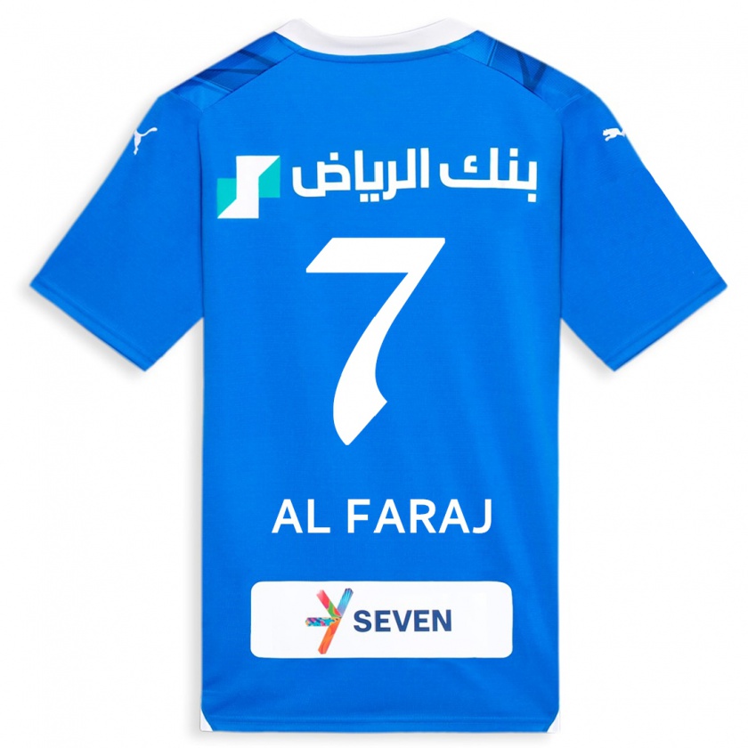Kandiny Hombre Camiseta Salman Al-Faraj #7 Azul 1ª Equipación 2023/24 La Camisa Chile