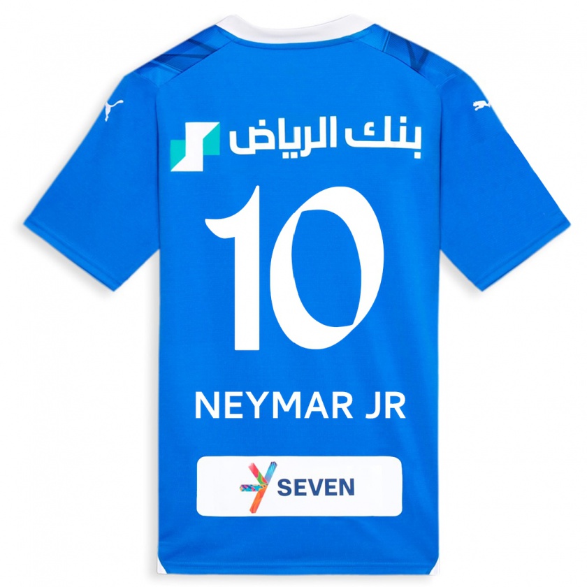 Kandiny Hombre Camiseta Neymar #10 Azul 1ª Equipación 2023/24 La Camisa Chile