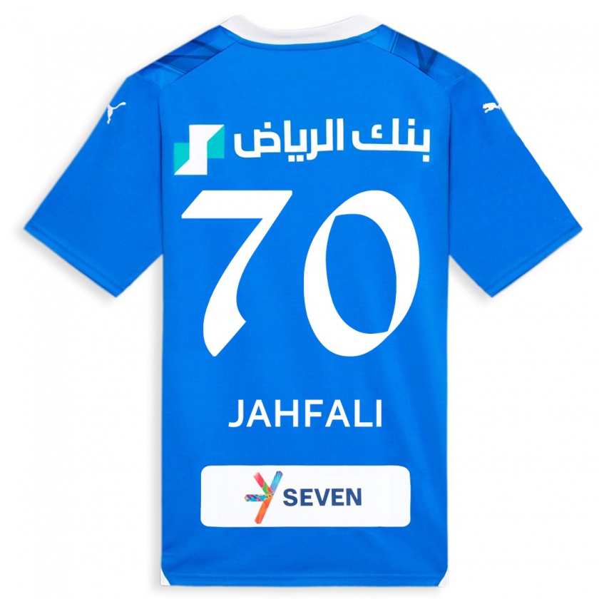 Kandiny Hombre Camiseta Mohammed Jahfali #70 Azul 1ª Equipación 2023/24 La Camisa Chile