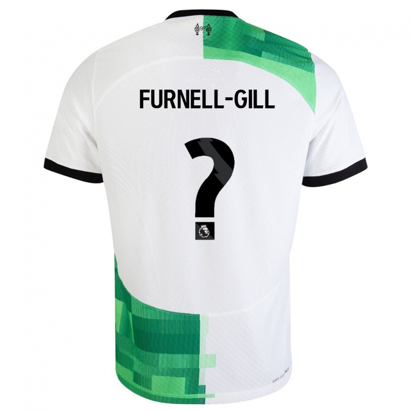 Kandiny Hombre Camiseta Luca Furnell-Gill #0 Blanco Verde 2ª Equipación 2023/24 La Camisa Chile