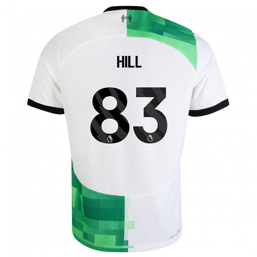 Kandiny Hombre Camiseta Tom Hill #83 Blanco Verde 2ª Equipación 2023/24 La Camisa Chile