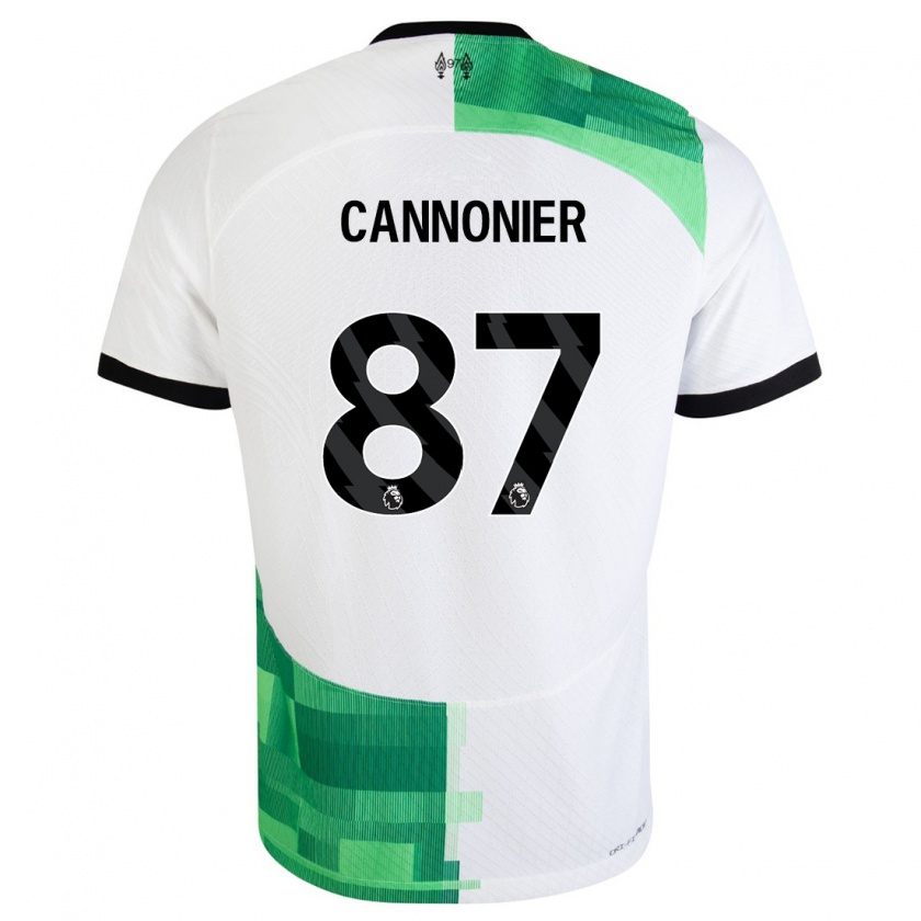Kandiny Hombre Camiseta Oakley Cannonier #87 Blanco Verde 2ª Equipación 2023/24 La Camisa Chile