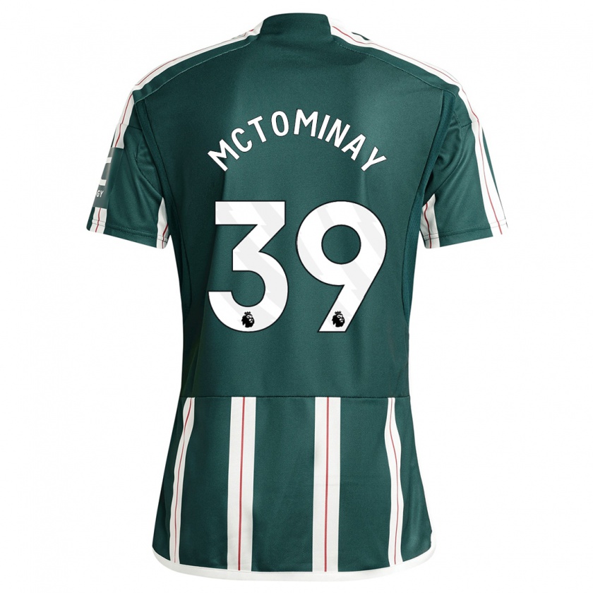 Kandiny Hombre Camiseta Scott Mctominay #39 Verde Oscuro 2ª Equipación 2023/24 La Camisa Chile