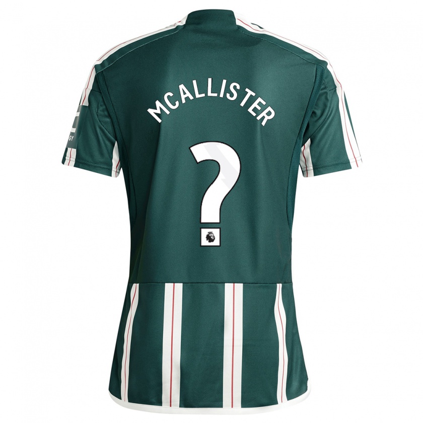 Kandiny Hombre Camiseta Finley Mcallister #0 Verde Oscuro 2ª Equipación 2023/24 La Camisa Chile