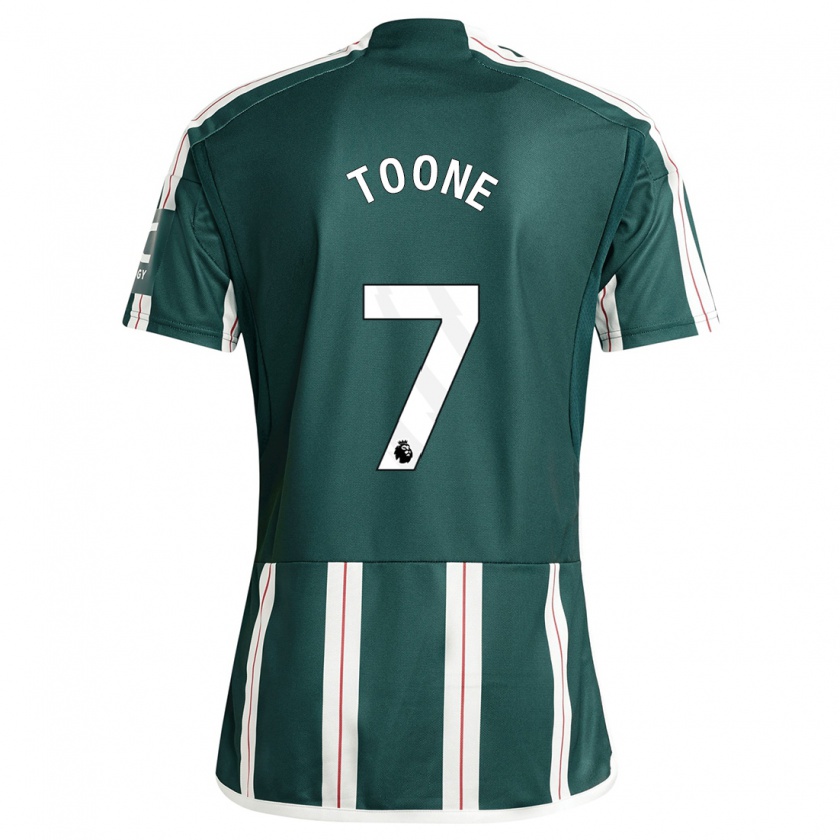 Kandiny Hombre Camiseta Ella Toone #7 Verde Oscuro 2ª Equipación 2023/24 La Camisa Chile