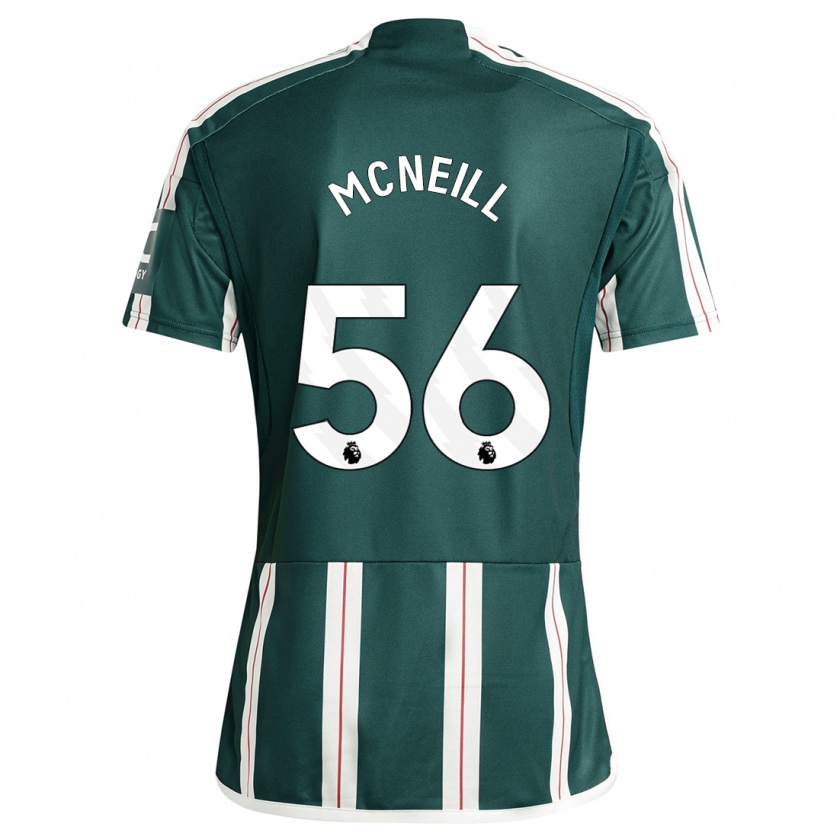 Kandiny Hombre Camiseta Charlie Mcneill #56 Verde Oscuro 2ª Equipación 2023/24 La Camisa Chile