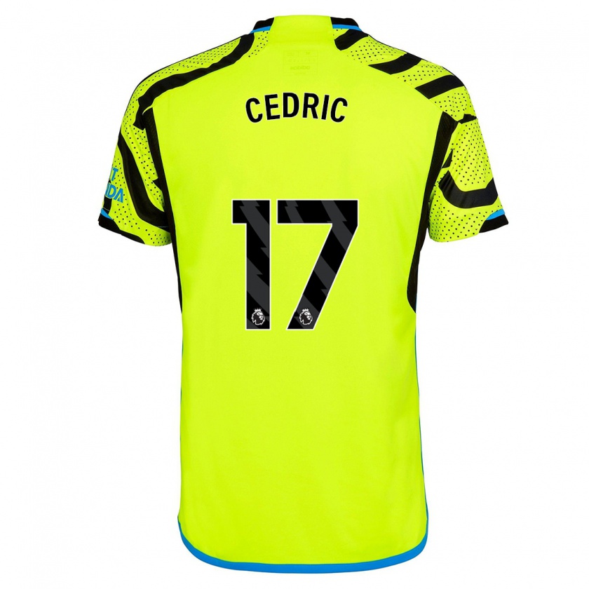 Kandiny Hombre Camiseta Cédric Soares #17 Amarillo 2ª Equipación 2023/24 La Camisa Chile