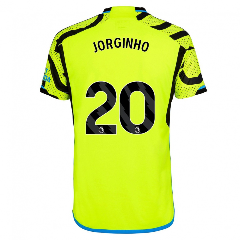 Kandiny Hombre Camiseta Jorginho #20 Amarillo 2ª Equipación 2023/24 La Camisa Chile