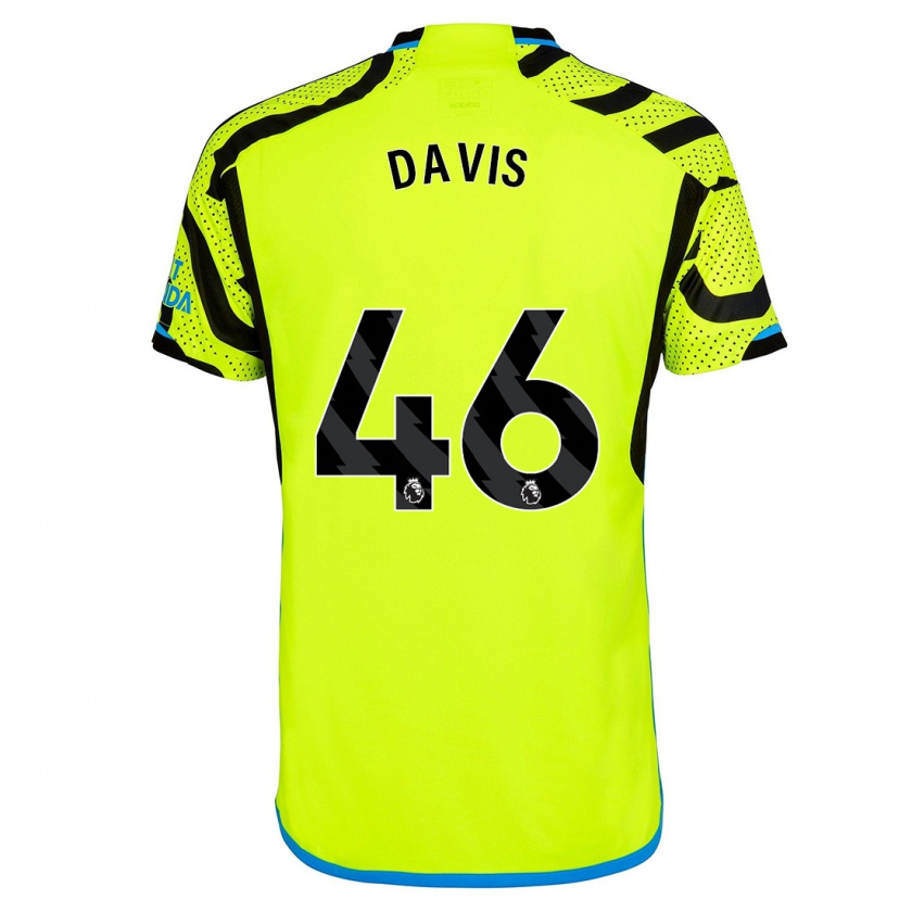Kandiny Hombre Camiseta Timi Davis #46 Amarillo 2ª Equipación 2023/24 La Camisa Chile