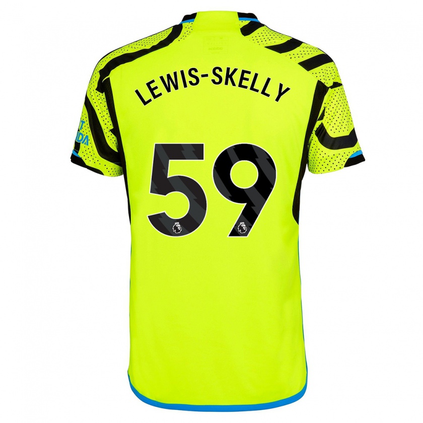 Kandiny Hombre Camiseta Myles Lewis-Skelly #59 Amarillo 2ª Equipación 2023/24 La Camisa Chile