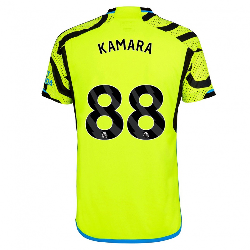 Kandiny Hombre Camiseta Osman Kamara #88 Amarillo 2ª Equipación 2023/24 La Camisa Chile