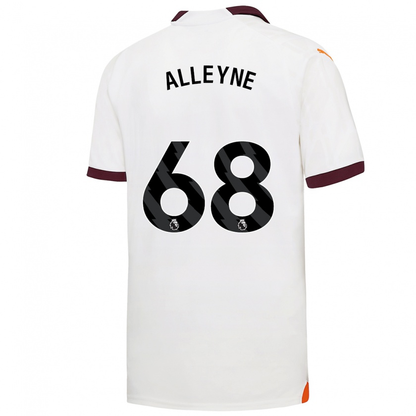 Kandiny Hombre Camiseta Max Alleyne #68 Blanco 2ª Equipación 2023/24 La Camisa Chile