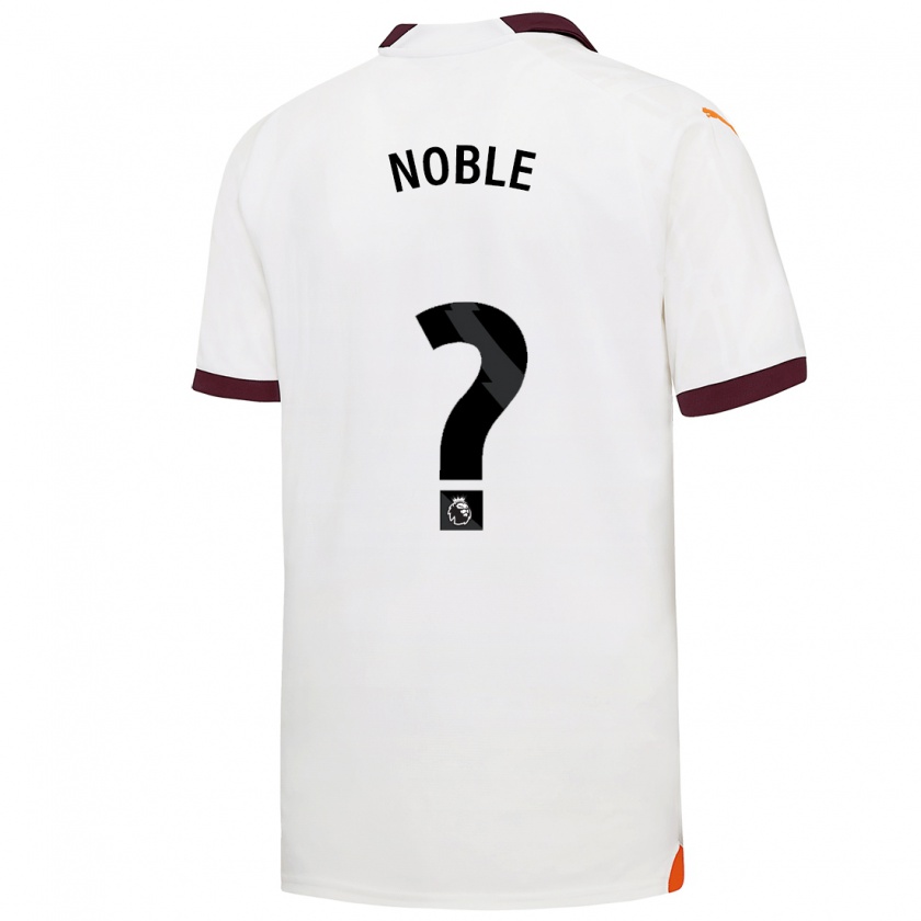 Kandiny Hombre Camiseta Kian Noble #0 Blanco 2ª Equipación 2023/24 La Camisa Chile