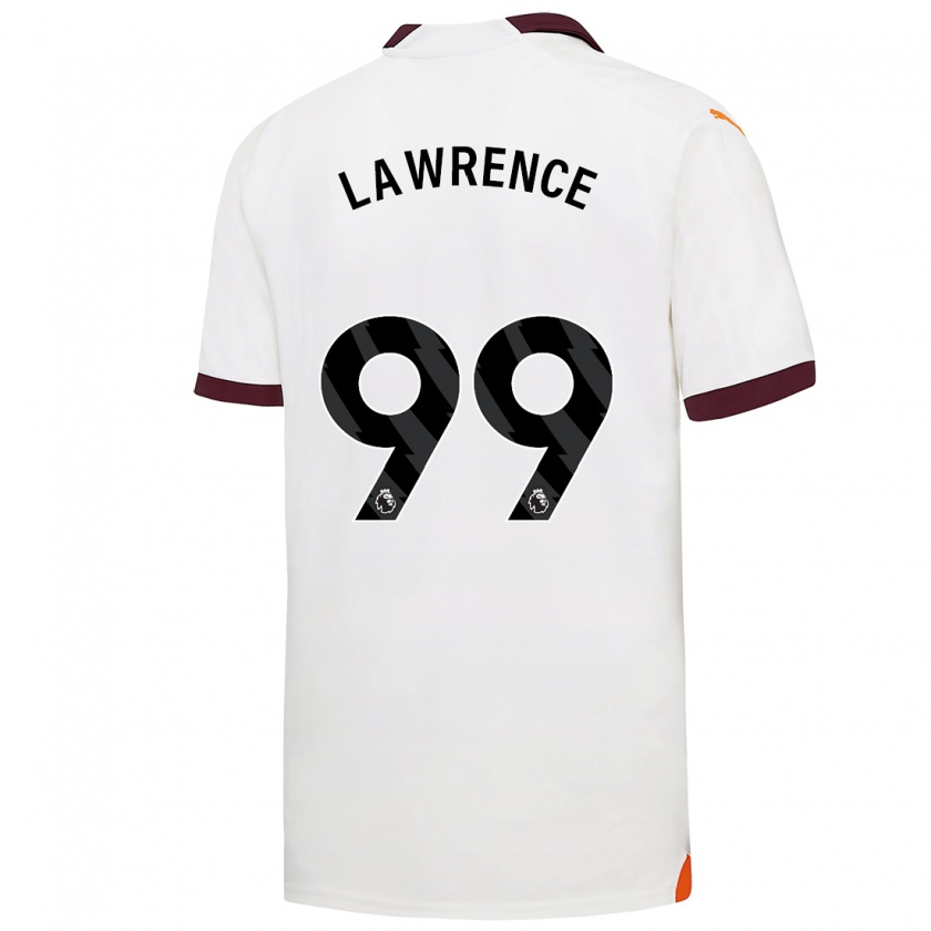 Kandiny Hombre Camiseta Emilio Lawrence #99 Blanco 2ª Equipación 2023/24 La Camisa Chile