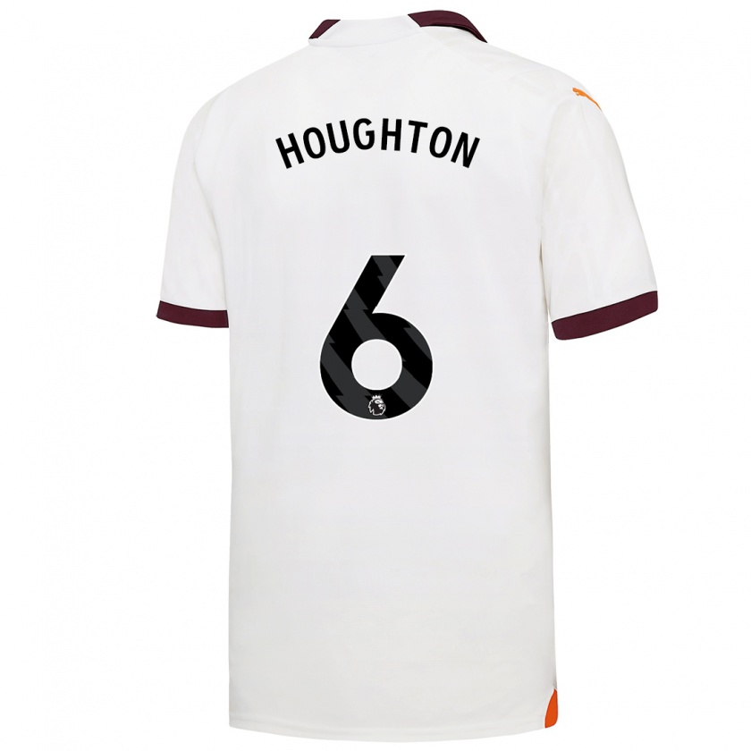 Kandiny Hombre Camiseta Steph Houghton #6 Blanco 2ª Equipación 2023/24 La Camisa Chile