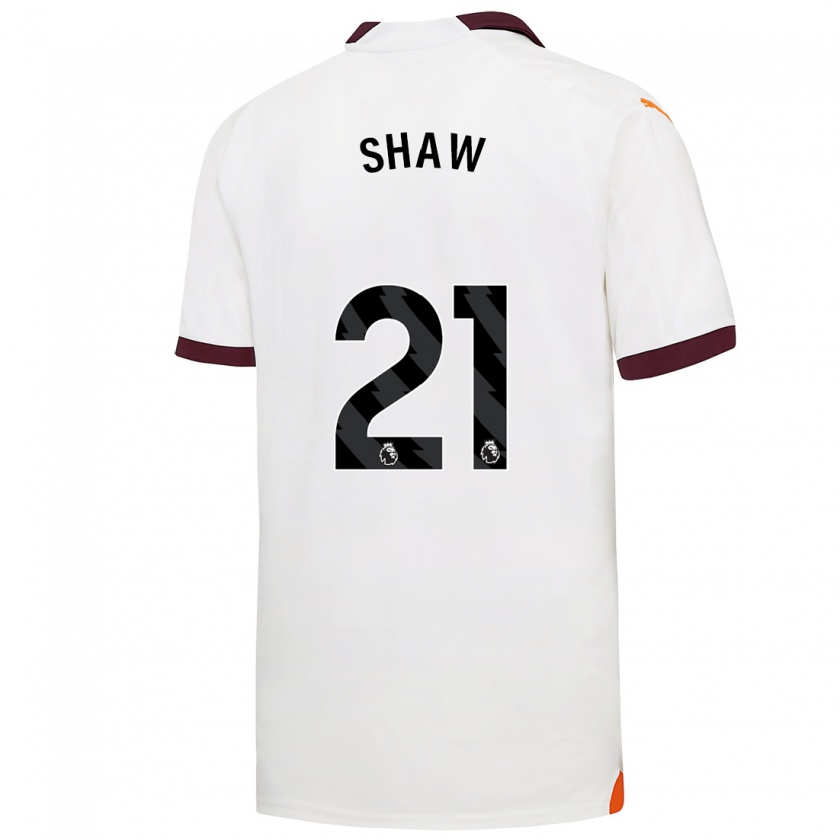 Kandiny Hombre Camiseta Khadija Shaw #21 Blanco 2ª Equipación 2023/24 La Camisa Chile