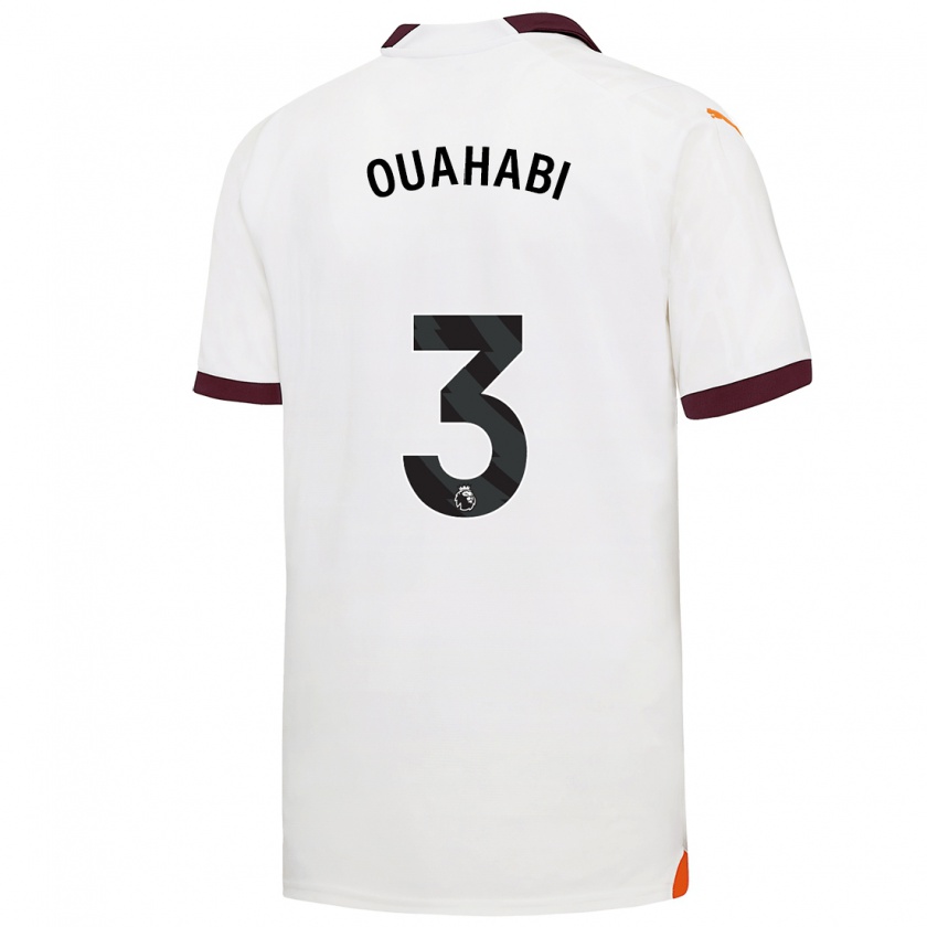 Kandiny Hombre Camiseta Leila Ouahabi #3 Blanco 2ª Equipación 2023/24 La Camisa Chile