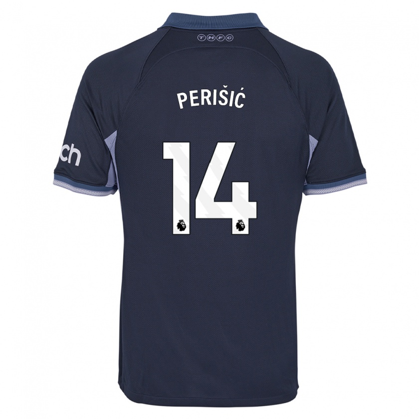Kandiny Hombre Camiseta Ivan Perisic #14 Azul Oscuro 2ª Equipación 2023/24 La Camisa Chile