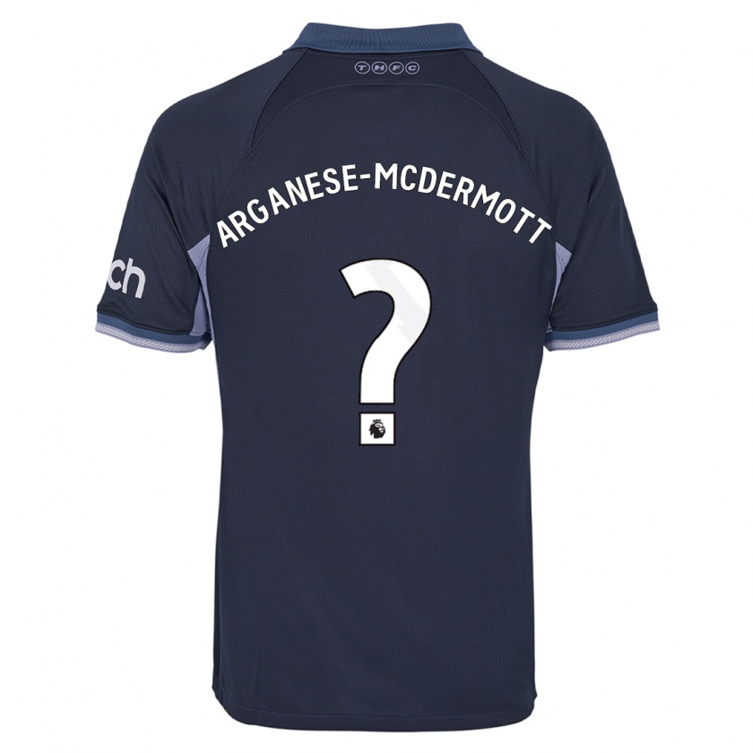 Kandiny Hombre Camiseta Pele Arganese-Mcdermott #0 Azul Oscuro 2ª Equipación 2023/24 La Camisa Chile