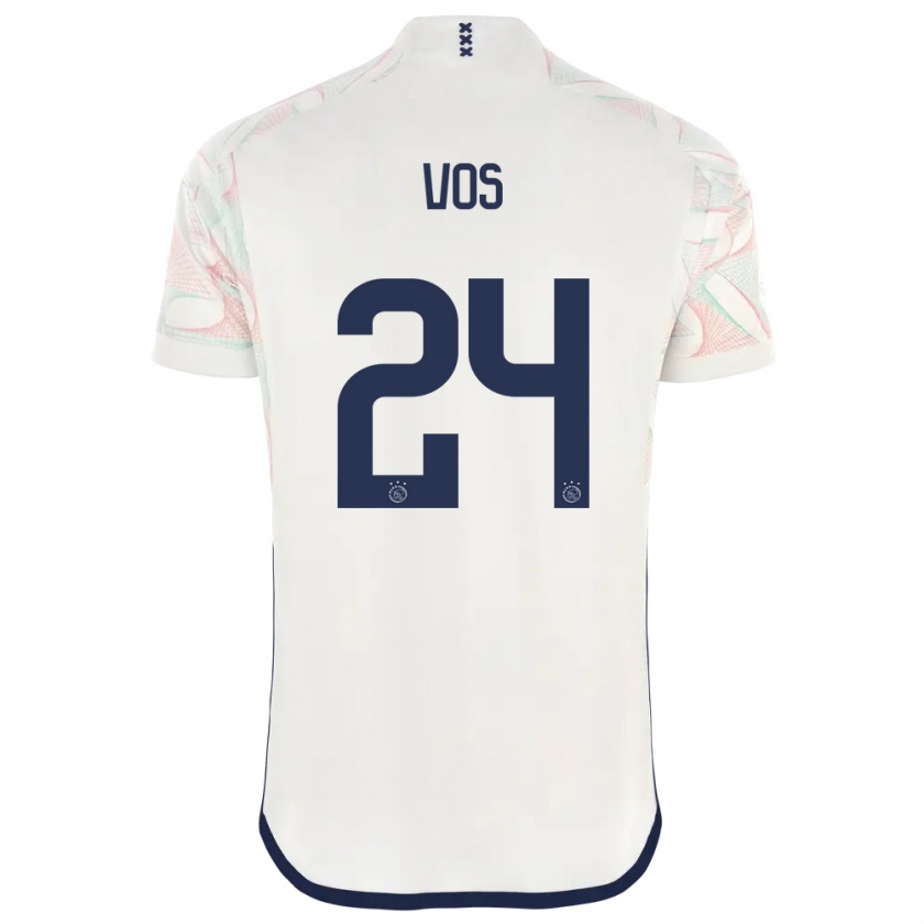 Kandiny Hombre Camiseta Silvano Vos #24 Blanco 2ª Equipación 2023/24 La Camisa Chile