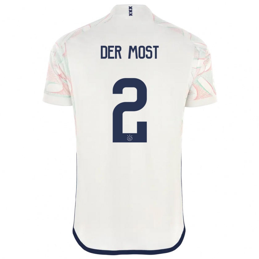 Kandiny Hombre Camiseta Liza Van Der Most #2 Blanco 2ª Equipación 2023/24 La Camisa Chile
