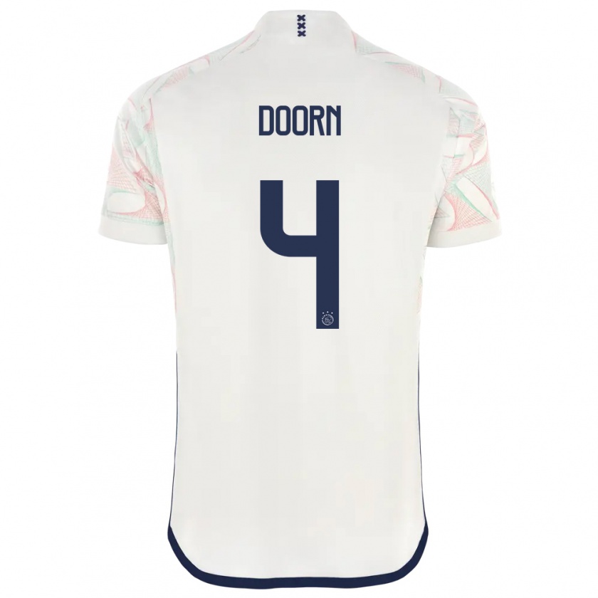 Kandiny Hombre Camiseta Lisa Doorn #4 Blanco 2ª Equipación 2023/24 La Camisa Chile