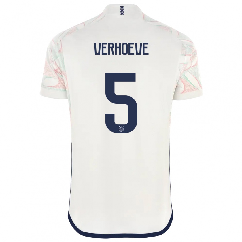 Kandiny Hombre Camiseta Soraya Verhoeve #5 Blanco 2ª Equipación 2023/24 La Camisa Chile