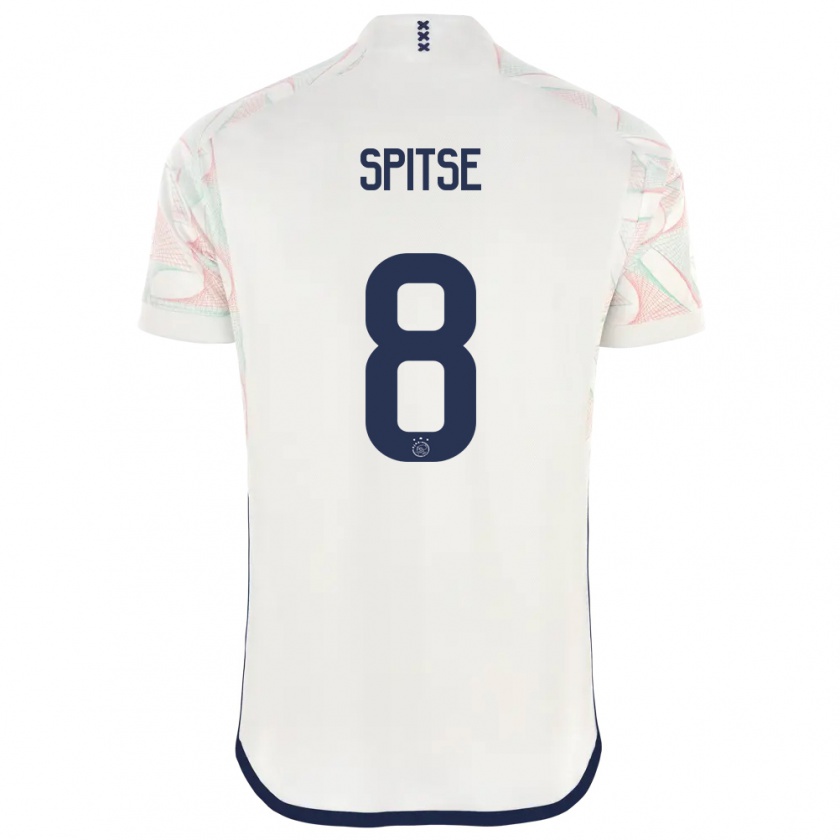 Kandiny Hombre Camiseta Sherida Spitse #8 Blanco 2ª Equipación 2023/24 La Camisa Chile