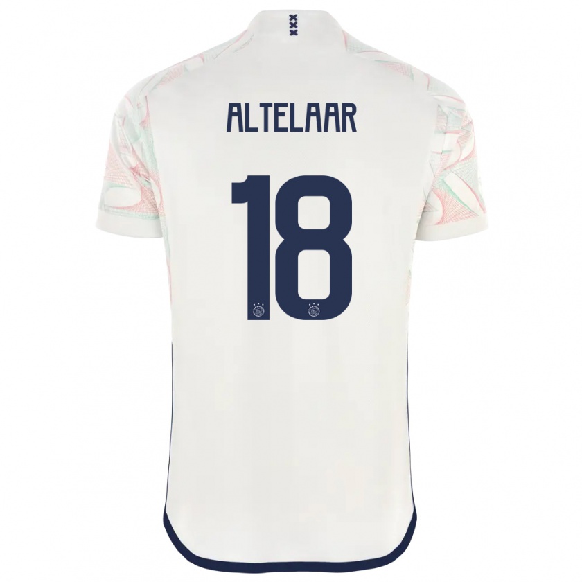 Kandiny Hombre Camiseta Jamie Altelaar #18 Blanco 2ª Equipación 2023/24 La Camisa Chile