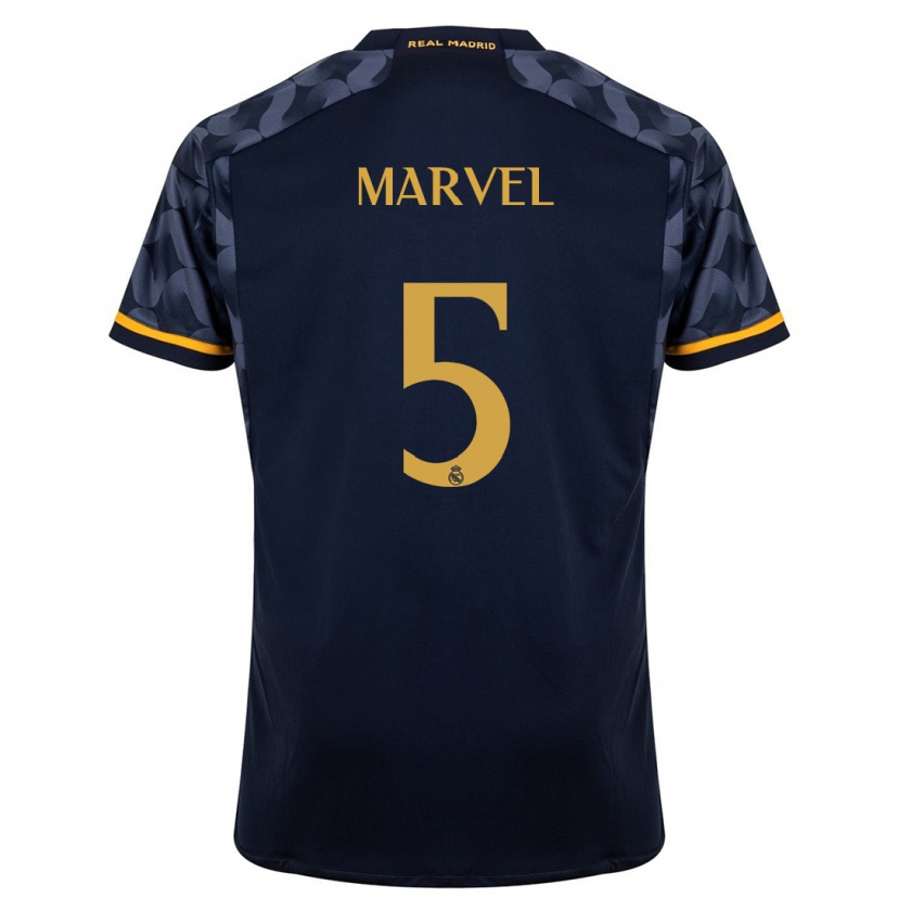Kandiny Hombre Camiseta Marvel #5 Azul Oscuro 2ª Equipación 2023/24 La Camisa Chile
