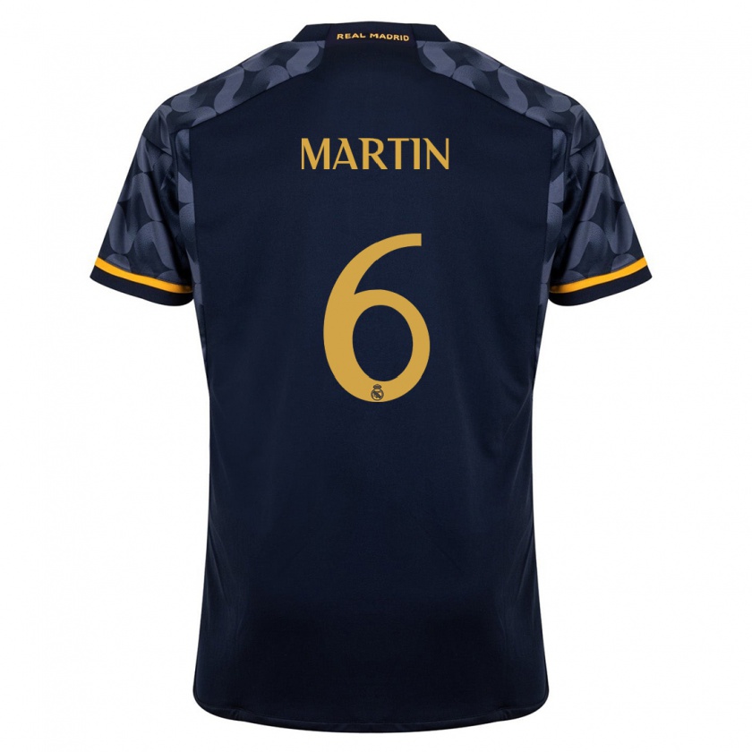 Kandiny Hombre Camiseta Mario Martín #6 Azul Oscuro 2ª Equipación 2023/24 La Camisa Chile
