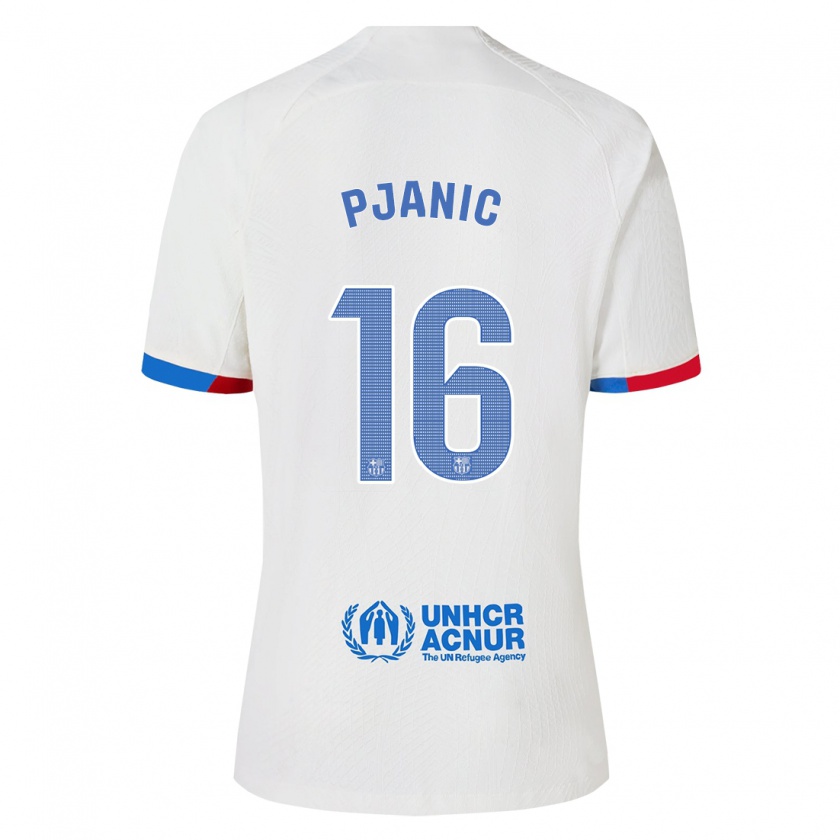 Kandiny Hombre Camiseta Miralem Pjanic #16 Blanco 2ª Equipación 2023/24 La Camisa Chile