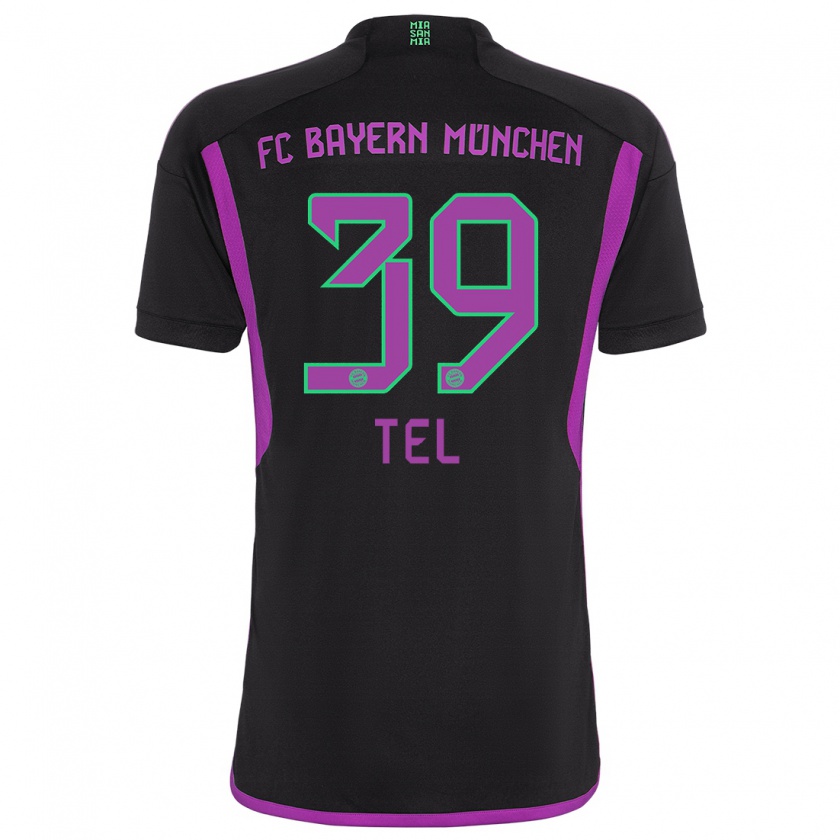 Kandiny Hombre Camiseta Mathys Tel #39 Negro 2ª Equipación 2023/24 La Camisa Chile