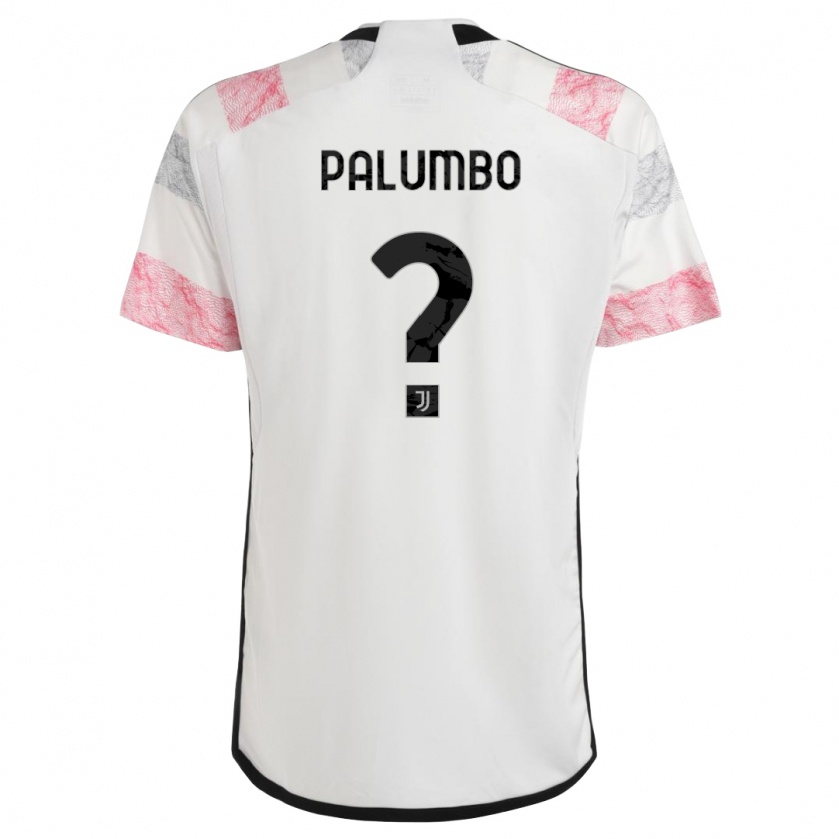 Kandiny Hombre Camiseta Martin Palumbo #0 Blanco Rosa 2ª Equipación 2023/24 La Camisa Chile