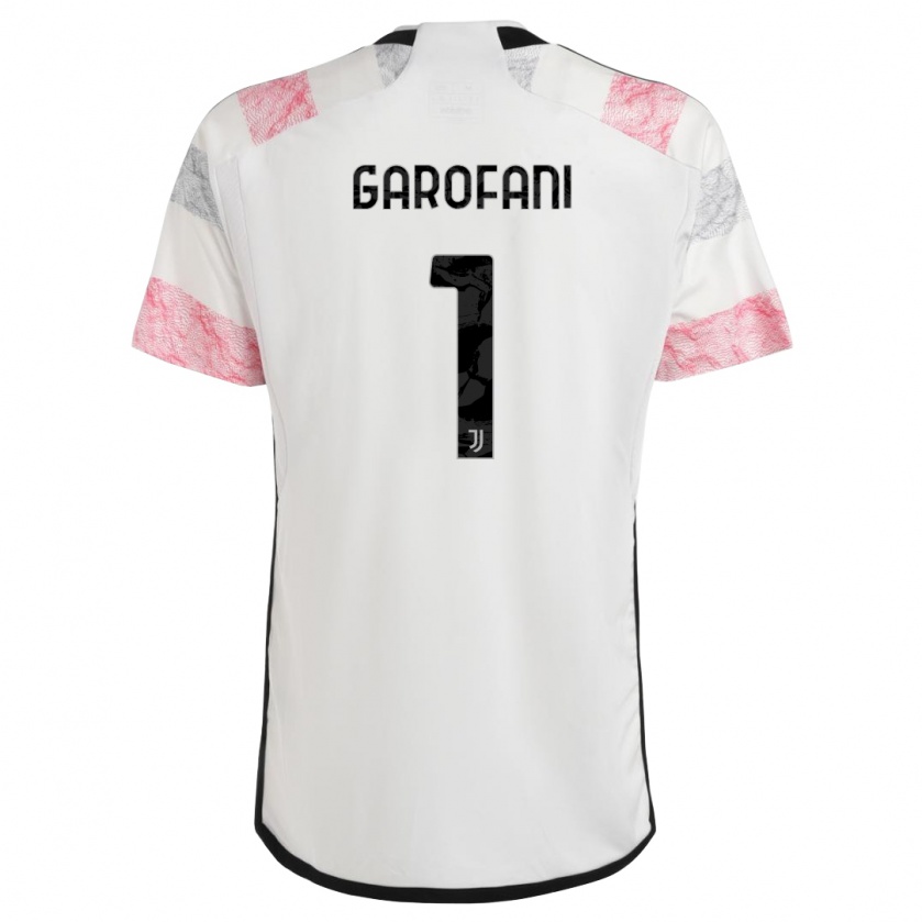 Kandiny Hombre Camiseta Giovanni Garofani #1 Blanco Rosa 2ª Equipación 2023/24 La Camisa Chile